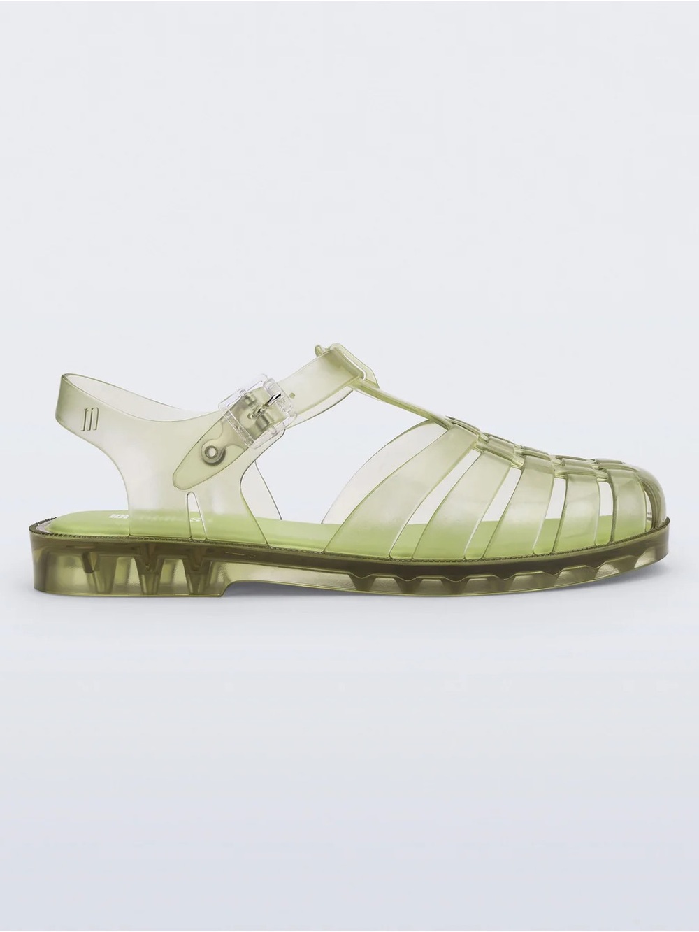 Melissa posession jelly sandal transparent green size 9